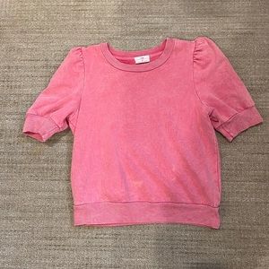Red/Pink Puff Sleeve Top